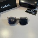 220240401 100Chanel Sunglasses: Round Face Treasure Look at it, it covers the flesh and skin of the face, showing off the face. Xiaochuan Xiaoxiangfeng 24 new large frame sunglasses are versatile and slimming, showing off the face with a large, round, and