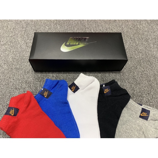 2024.01.22 NIKE (Nike) ☑ The latest style on the official website is coming. [Proud] [Proud] Trendy street style with pure cotton quality, comfortable and breathable to wear. A box of 5 pairs comes in