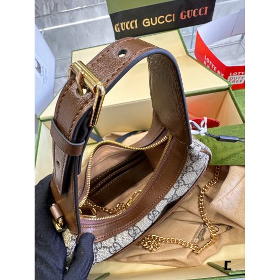 2023.10.03 p200 [New] GUCCI Gucci GG Half Moon Mini Handbag 25cm