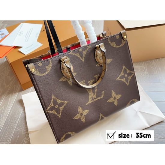 2023.09.01 Box size: 34 * 26cmL Home Ontogo Shopping Bag ✔ Featuring a hidden strap design, it can be worn on one shoulder or carried by hand for daily use! All steel hardware! Search L Home Ontogo Shopping Bag