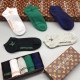 2024.01.22 Comes with a special cabinet packaging LV (Louis Vuitton) 2022 New Short and Medium Style Stacked Socks and Socks! A box of five pairs, synchronized stockings and socks at the counter, a must-have for trendsetters and a great match for big bran