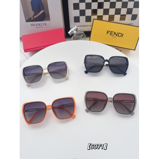20240330 Brand: FenD (with or without logo light version) Model: 6071 # Description: Women's Polarized Sunglasses: Fashionable Face Repairing Brand: Fashionable Style Recommended for Live Streaming