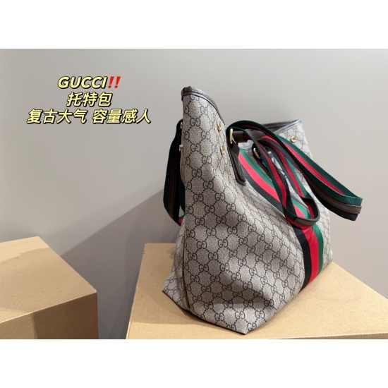 2023.10.03 P175 ⚠️ Size 38.34 Kuqi GUCCI Tote Bag Vintage Elegant and Full of Luxury Feeling, Moderate Size and Touching Capacity, Easy to Control for Casual and Formal Wear