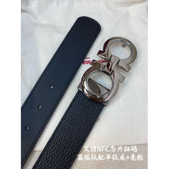 On October 14, 2023, the NFC-F3.5cm high-end customized men's belt is made of double-sided imported cowhide, and you can choose to match it with genuine materials, which is very textured, fashionable, classic, and stylish. You can cut it yourself