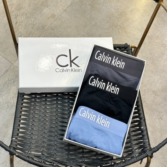 2024.01.22 New Product CK 2023 New Gravity Men's Underwear One Box Three Pack High end Modal L Size Suitable for 95 to 120 pounds XL Size Suitable for 120 to 145 pounds XXL Size Suitable for 145 to 175 pounds 3XL Size Suitable for 175 to 200 pounds High e