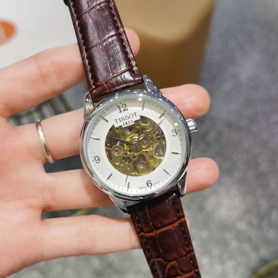 20240417 195 Tianshuo TISSOT ✨ Fully automatic mechanical watch, selection of classic works, vacuum electroplating, ultra strong mineral glass, diameter: 40mm, thickness: 12mm, suitable for casual and business use