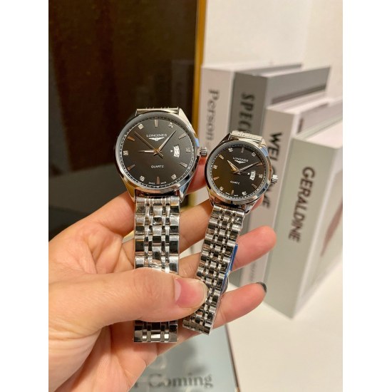 20240417 White Paper 190. Gold 210. Steel ➕ 20 Longines Longines Couple Watch Original Imported Quartz Movement 316L Precision Steel Case with a Diameter of 39mm for Men and 29mm for Women, 8mm Thick. If Today's Sunshine ☀️ Stopped its dazzling light. So 