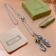 2023.07.23 1 New Product Launch Gucci Necklace Latest Chain Grade Higher Star Same Anger Forest Series Double G Classic High Bridge Feather Design Concept Necklace Series Vintage Silver Necklace Chain Length cm Can be Changed Length Details Old Treatment 