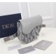20231126 550 This saddle bag reinterprets a classic silhouette with a CD Diamond pattern, inspired by Dior archives. Paired with black smooth cowhide leather, magnetic flap, and hidden zipper pocket, it can safely store daily necessities. Paired with adju