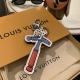 20240401 60 Loui * V Exclusive Launch ✈️  Exclusive original red and blue doll cowhide keychain/bag hanging ⚠️ Identify the top imported PU material hardware at home as the original imported steel logo, which is indeed exquisite and has a great feel