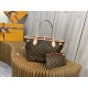 20231125 Internal Price P490 Top Original Order [Exclusive Background] M41178 Small Old Flower Rose Red [Taiwan Goods] All Steel Hardware ✅ Classic Shopping Bag 29cm LV Louis Vuitton New Neverfull Small Handbag has a sleek and classic design, making it an