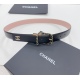 2403.0cm Chanel official website new model, double-sided original calf leather, rotating needle buckle, buckle width 3.0cm... length 75.80.85.90.95.100. Euro, hardware pure copper original mold customization