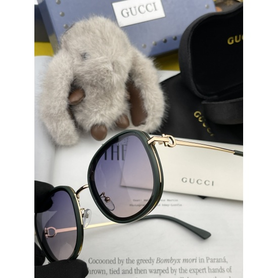 220240401 P80 GUCCI - Gucci Italian Import 2024 Fashion Trend Luxury Decorative Sunglasses Retro Polarized HD Sunglasses Star Poster Style Ultra High Complex Craft Full of Stereoscopic Texture Carefully Look at Details Ha Spot ❤ Model: G9680