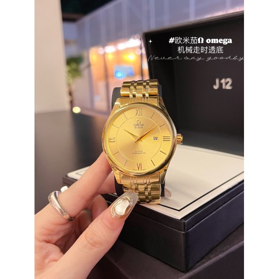 20240408 190 Brand: Omega - OMEGA, a new hot new model is coming. The fashionable and advanced quartz watch features an original neckline quartz movement, a simple and classic design, and a mineral ultra strong high-definition glass mirror. 316L precision