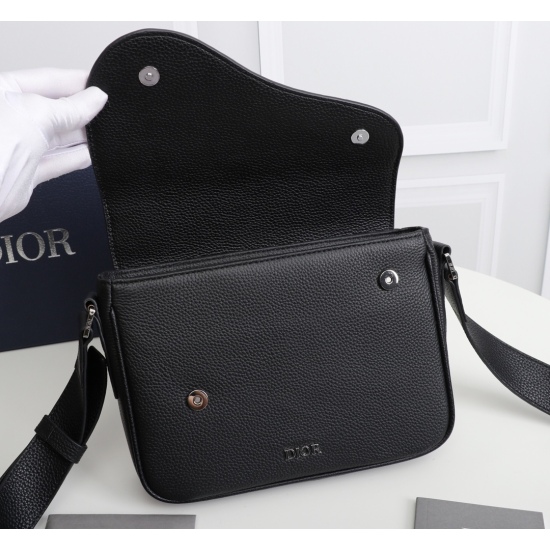20231126 600 counter genuine products available for sale [original order quality] Model: 1ADME130YKS [black full leather] Black Oblique printed fabric and grain leather front metal layer brass 