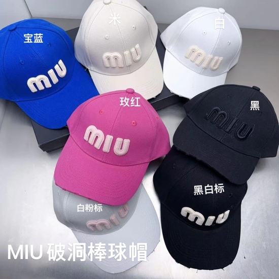 220240401 P50miumiu Miao Miao Breakthrough Baseball Hat