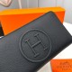 2023.07.14 [Original] Hermès hermes [model] 666051 small wallet [size] 19-10-2.5cm [color] black high-end quality (original original) [material] HERMES counter purchase classic ‼ Original imported cowhide ‼ Authentic imported YKK logo hardware and zipper 