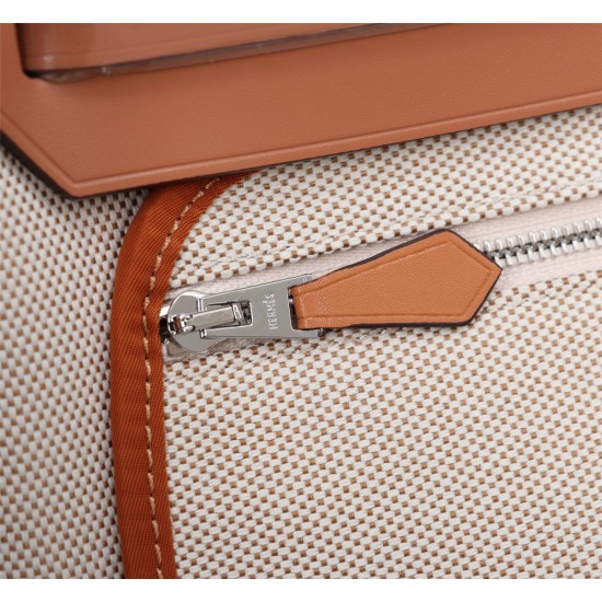 20240317 (Apricot Inner Seam) Herm è s Herdag Imported Waterproof Canvas Series Shipment Batch: 650 Cabag is a classic work of Herm è s Canvas Series, with a simple appearance, large capacity, fashionable yet not flashy. It is made of original imported ca