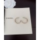 20240413 P70, [ch * nel Latest Blue Black CC Earrings] Consistent ZP Brass Material