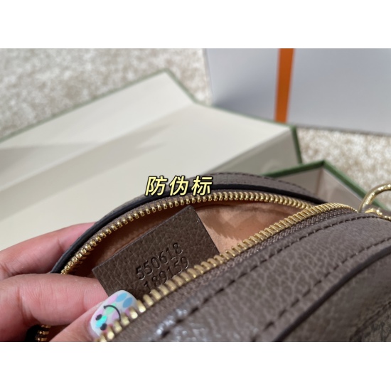 2023.10.03 p195 Counter packaging Gucci Kuqi round cake bag counter quality cool and cute practical and versatile four season style high cost performance size 19 19