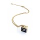 20240413 p60 ch * nel Latest Black Square Necklace Made of Consistent ZP Brass Material