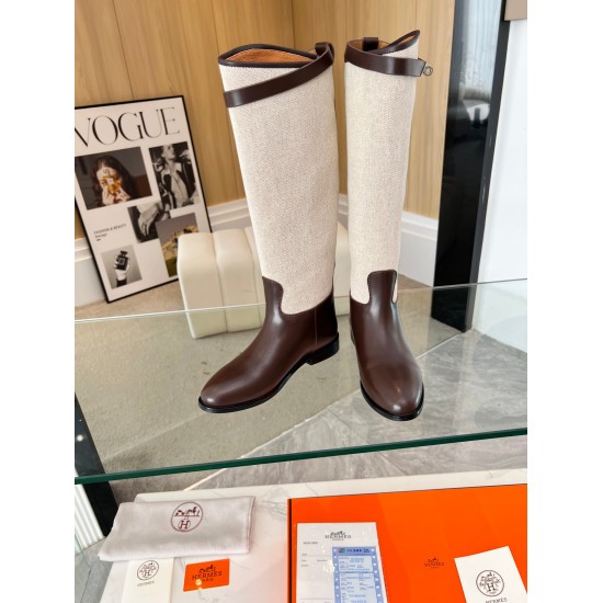 20230923 Factory direct batch P320 (available in stock), the original copy of the popular model comes from HERMES.2023 classic upgraded version, all made of cowhide fabric, with a pigskin lining inside. The super classic Hermes Kelly buckle riding boots. 