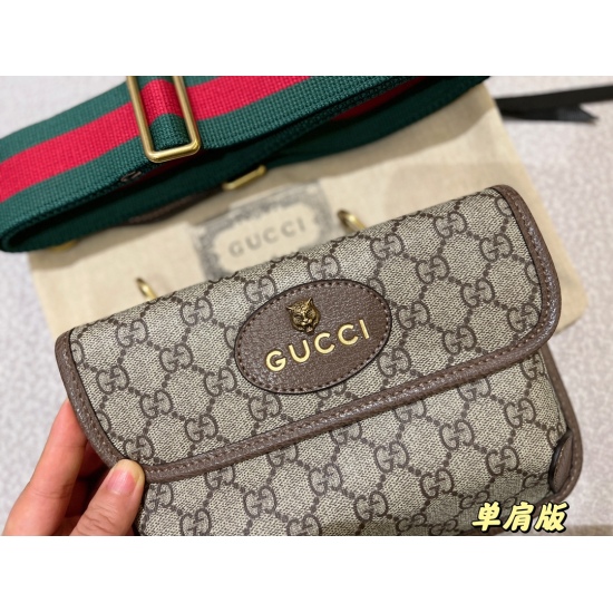 2023.10.03 175 box size: 20 * 13cm ✅ Original single GG tiger head shoulder bag, hurry up and grab it ‼ : ‼ Take good care of every detail, tiger head hardware washing water label, and your own details ‼ :