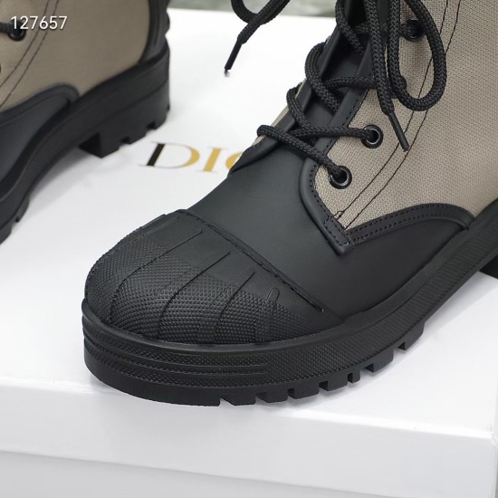 20240414 P260 Top of the line version of Dior Dior, Autumn and Winter Gaoding Angelababy, Yang Ying, the same lace up shell head knight boot, original 1:1 development, details and workmanship comparable to the original version ☑️ Upper: Imported calf leat