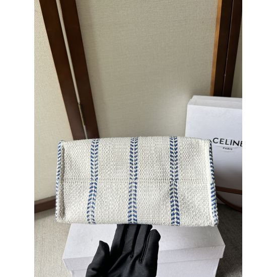 20240315 P730 New Product Launch: The new color scheme on the pallet is super beautiful~Fresh and elegant. The blue striped fabric complements the cow leather Arc de Triomphe, creating a fresh texture in spring and summer. The workmanship is fine, the wir