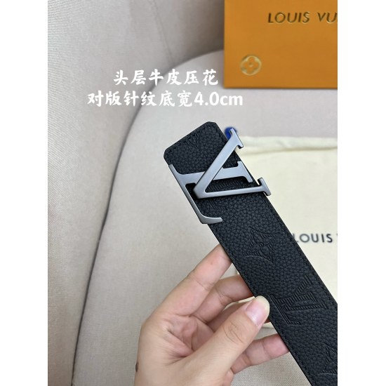 On August 7, 2023, the LV 4.0cm imported cowhide fabric embossing counter features needle patterns to showcase the popular craftsmanship - dynamic design spirit.