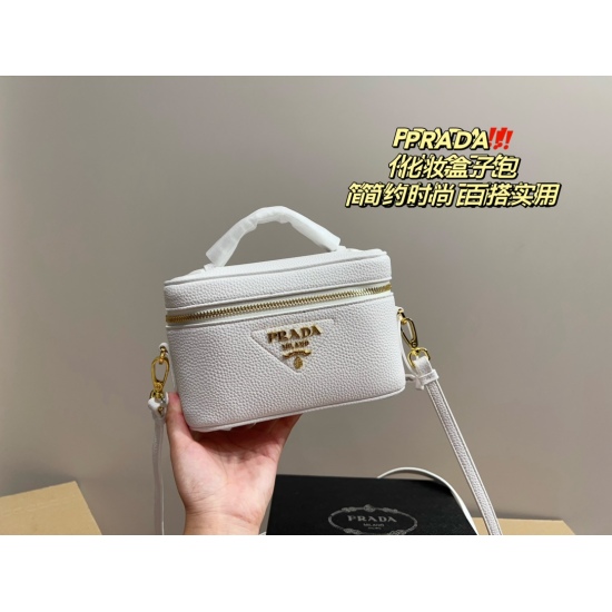 2023.11.06 P205 box matching ⚠️ Size 19.12 Prada Makeup Box Bag Simple and Versatile, High Appearance Value, First Choice for Daily Outgoing, Trendy, Cool, and Fashionable Girls Must Include