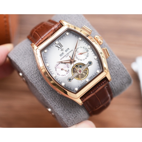 20240408 White 550, Gold 570 Wine Barrel New Product Shocking Launch [Latest]: Patek Philippe Multi functional Design [Type]: Boutique Men's Watch [Strap]: Real Cowhide Strap [Movement]: High end Fully Automatic Mechanical Movement [Mirror]: Mineral Reinf