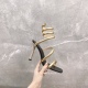 Top of the line version factory price P310R ᴇ on December 19, 2023 ɴ ᴇ C ᴀᴏᴠ ɪʟʟ ᴀ | 2023 RCCLEOPATRA collection, spring/summer new edition of wide snake shaped strapping square toe high heeled women's sandals, featuring a new look, paired with glossy, pr