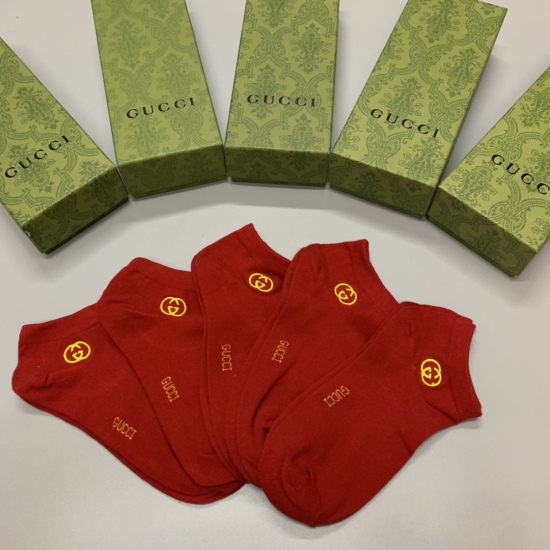 2024.01.22 New Gucci GUCCI Short Socks Counter Synchronized and Fully Upgraded Version Top Quality in the Market [Strong]