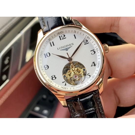 20240408 570. In the autumn of 2024, the latest tourbillon from a renowned craftsman is Longines ‼️ A high-quality men's watch with multifunctional design, noble and elegant, gentlemanly style, excellent quality, and hot selling throughout the city. Adopt