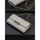 20231128 batch: 530 [white] # LE MAILLON plain grain cowhide chain bag # Absolutely right, it belongs to the Love at First Sight series! Italian South African cowhide, unique metal hardware buckle like two chains connected together. Regardless of the text