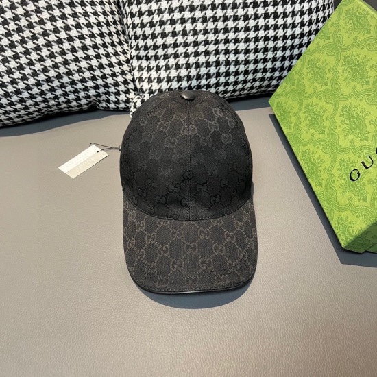 2023.10.2 batch of 650000 year old classic models shipped! Gucci (Gucci) Classic Original Baseball Hat Counter 1:1 Moulded Customization, highest version, original canvas material+top layer cowhide, lightweight and breathable! Physical shooting, versatile