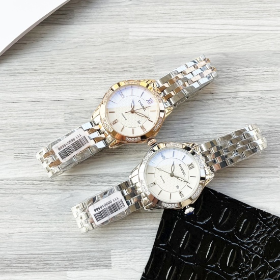 20240408 New Product [Rose] Goddess Exclusive [Celebration] White Paper 240 Rose 260 Hard Belt+20 Diamond Rings+20224 Latest Chanel ⌚ Exquisite Quality - Goddess exclusive Swiss quartz movement, women's boutique watch with innovative and fashionable desig