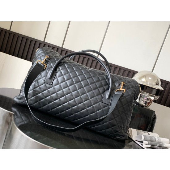 20231128 Batch: 1330 [This size has no packaging] ✨ ES GIANT TRAVEL BAG_ Travel Bag 2023 New Travel Bag, Y Family's First Full Leather Shopping Bag ES Quilted Leather Travel Bag Extra Large Travel Bag, Made of Imported Calf Leather with Organic Cotton, De