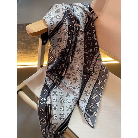 2023.07.03, Lv synchronously updated the Denimgram Confidential 90 mulberry silk square scarf to give a tannic texture to the Monogram pattern, exuding a rich modern atmosphere. The chain, buckle, and lace patterns pay tribute to the Louis Vuitton le