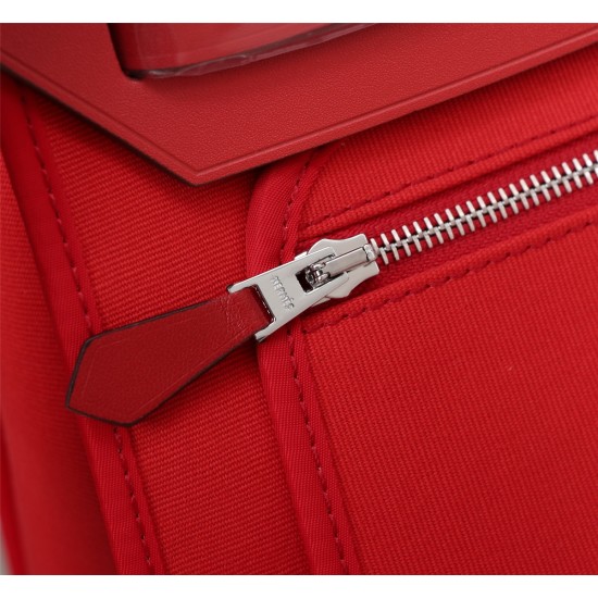 20240317 (Red) Herm è s Herdag Imported Waterproof Canvas Series Shipping Batch: 600 Cabag is a classic work of Herm è s Canvas Series, with a simple appearance, large capacity, fashionable yet not ostentatious. It is made of original imported canvas ♒ Su