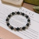 2023.07.23 Gucci Bracelet, the latest natural agate bracelet for both men and women, with a higher level of star grade. The Anger Forest series has a double g agate crystal bracelet, with dimensions of 16-24 cm. The details of the bracelet are old and pro