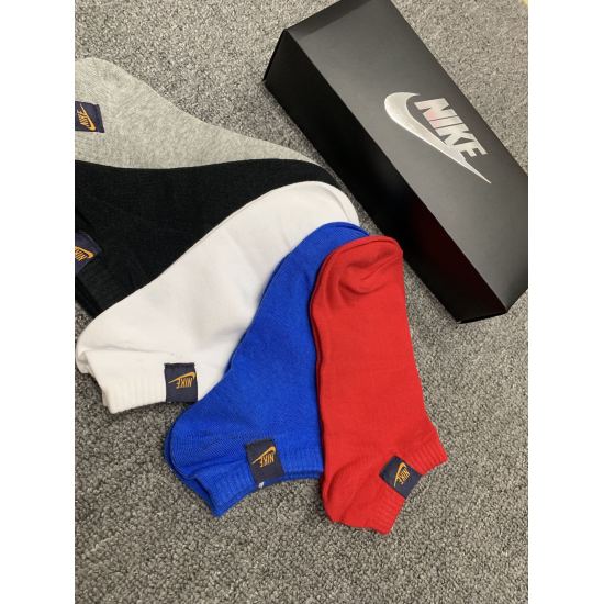 2024.01.22 NIKE (Nike) ☑ The latest style on the official website is coming. [Proud] [Proud] Trendy street style with pure cotton quality, comfortable and breathable to wear. A box of 5 pairs comes in