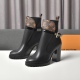 2023.12.19 Counter synchronization L The classic high heeled Martin boots from Louis Vuitton are a popular option that has been out of stock many times. The cool and neat design lines and fabric, calf leather+LV special vintage leather, high-end sheepskin