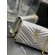 20231128 batch: 610 silver diamond patterned gold buckle_# Monogram woc # MONOGRAM envelope bag. A super practical small bag, the most classic style, upgraded to the highest version, made of 100% Italian cowhide and finely handcrafted; Customized metal Y 