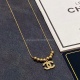 2023.07.23 2023 New Chanel Chanel Latest Double C Gold Bead Pendant Necklace 14K Precision Steel Color Preservation Super Personalized, Versatile Style Especially Great, Overall Details Are Surprisingly Surprising, Full of Design Sense, Not only Bringing 