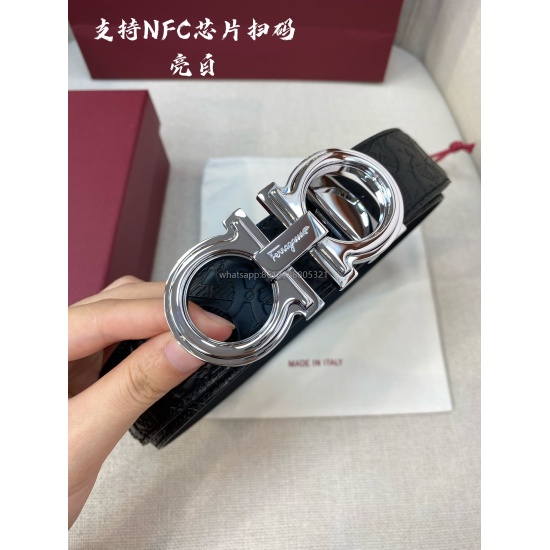 On August 7, 2023, the NFC-F3.5cm high-end customized men's belt is made of double-sided imported cowhide. You can choose to match it with genuine materials, which is very textured, fashionable, classic, and stylish. You can cut it yourself!