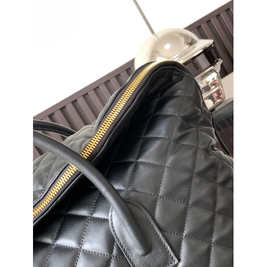 20231128 Batch: 1330 [This size has no packaging] ✨ ES GIANT TRAVEL BAG_ Travel Bag 2023 New Travel Bag, Y Family's First Full Leather Shopping Bag ES Quilted Leather Travel Bag Extra Large Travel Bag, Made of Imported Calf Leather with Organic Cotton, De
