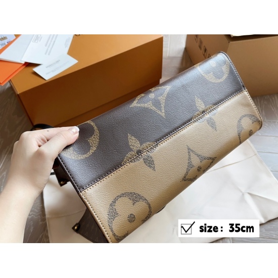 2023.09.01 Box size: 34 * 26cmL Home Ontogo Shopping Bag ✔ Featuring a hidden strap design, it can be worn on one shoulder or carried by hand for daily use! All steel hardware! Search L Home Ontogo Shopping Bag