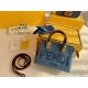 2023.10.26 P195 (Folding Box) size: 1810FENDI Fendi Mini By the way Handbag Denim Canvas with a pure and minimalist silhouette, the hawksbill design handle adds a touch of design! Handheld crossbody, easy to wear, with salt and sweet taste ❣️
